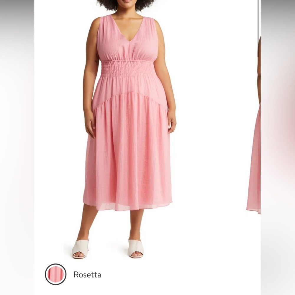 Beautiful pink 1x Vince long dress